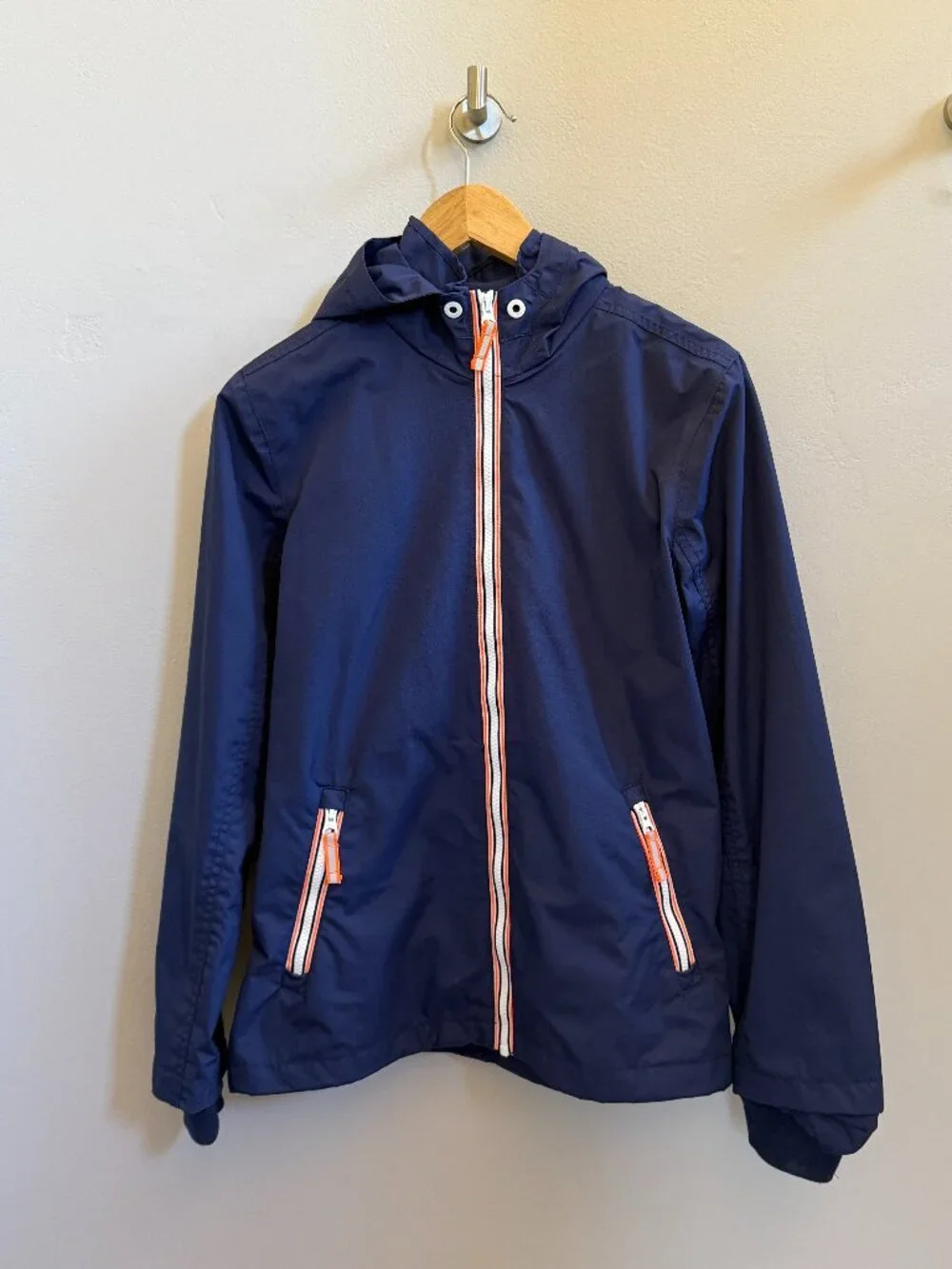 Boden Girls Hooded Rain Jacket, Size 13–14 Years